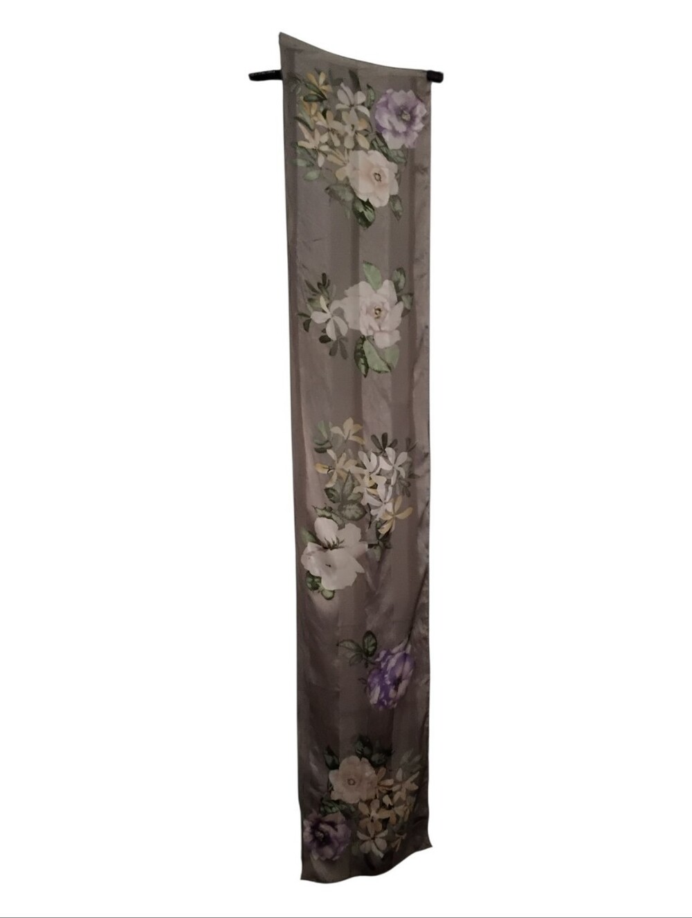 100% Pure Silk Floral Scarf